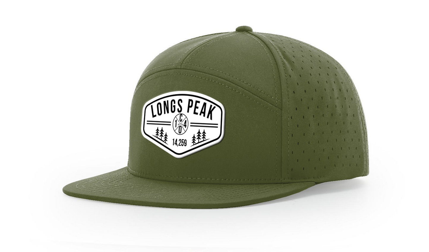 Longs Peak Summit Series White Patch Hat