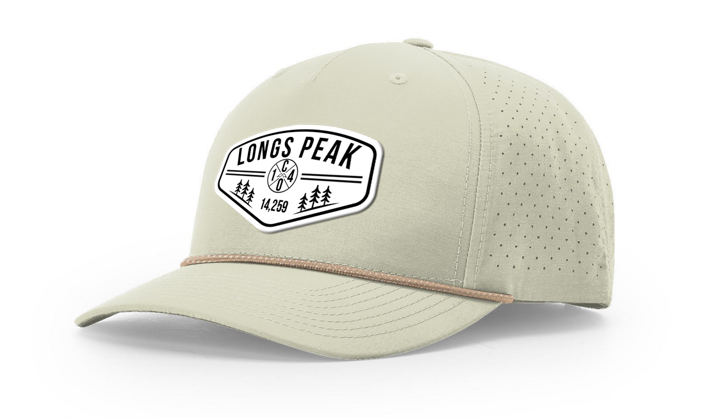 Longs Peak Summit Series White Patch Hat
