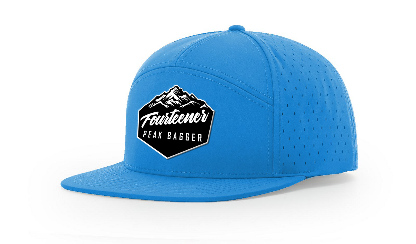 Fourteener "Peak Bagger" Black Patch Hat - Colorado 14er Hiking Cap