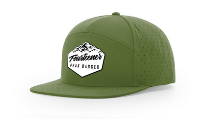 Fourteener "Peak Bagger" White Patch Hat - Colorado 14er Hiking Cap