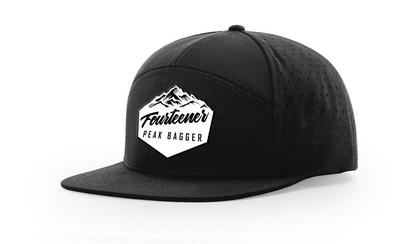 Fourteener "Peak Bagger" White Patch Hat - Colorado 14er Hiking Cap