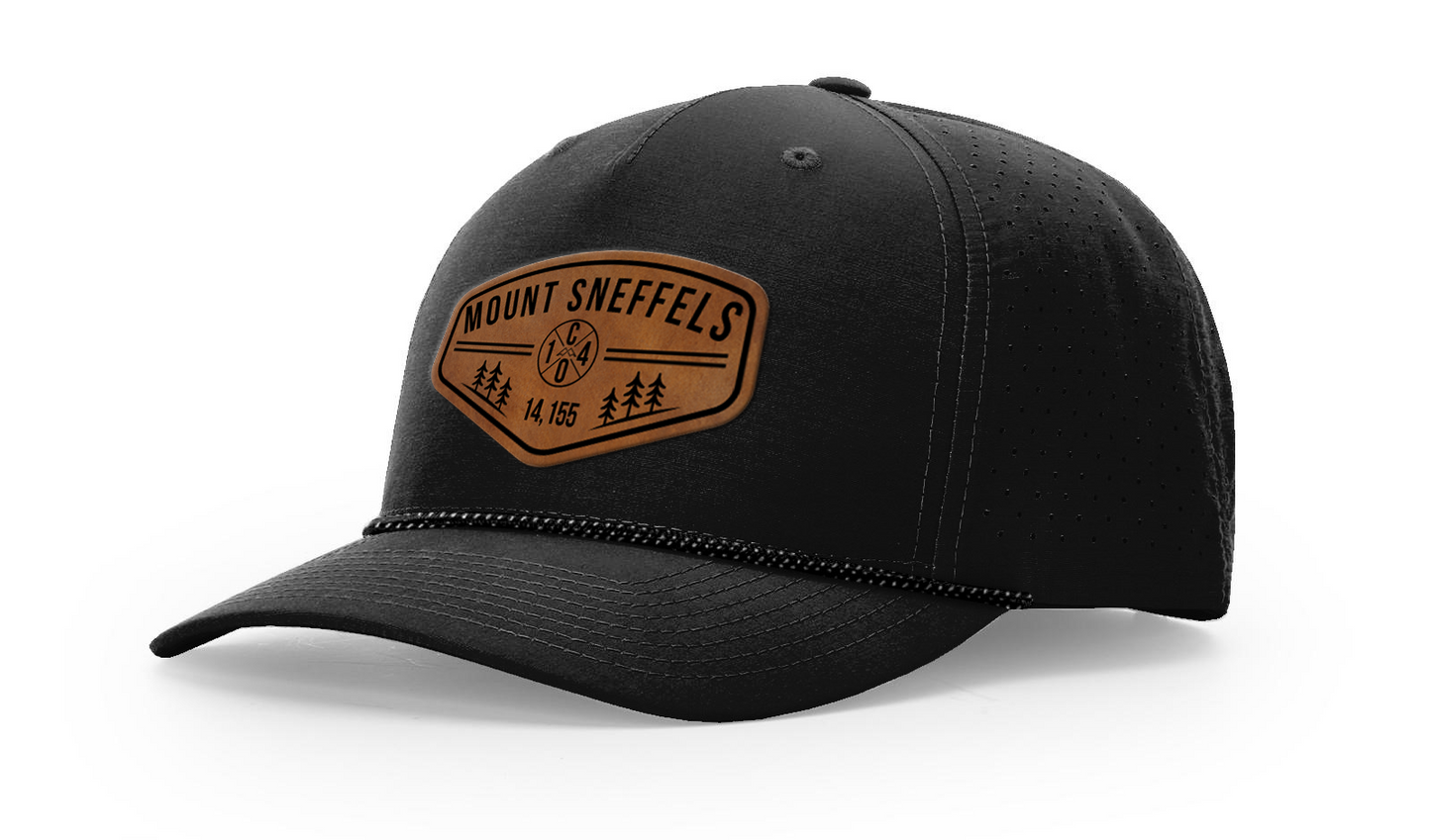 Mount Sneffels Summit Series Leather Patch Hat
