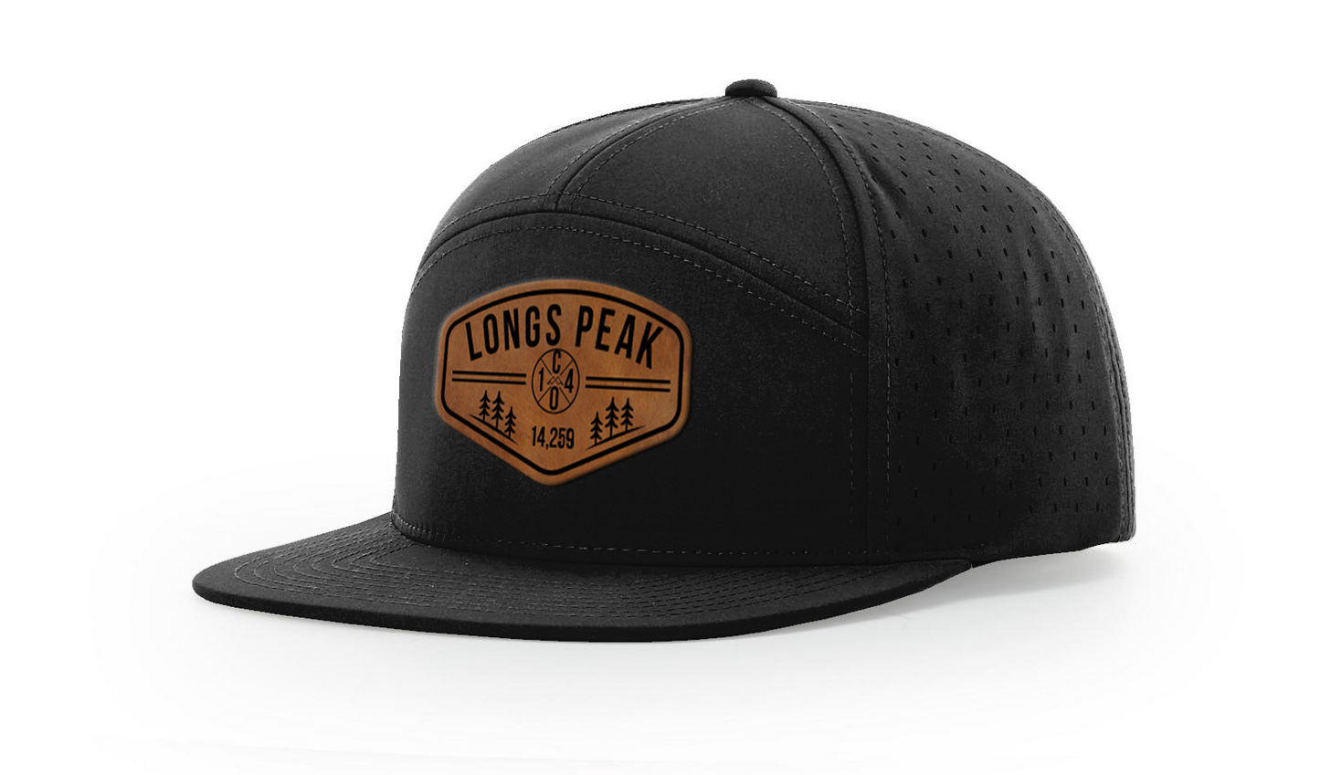 Longs Peak Summit Series Leather Patch Hat