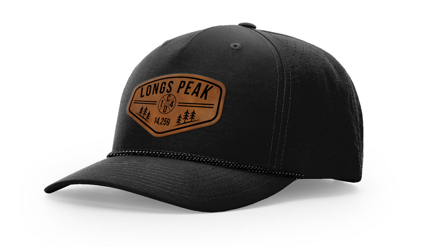 Longs Peak Summit Series Leather Patch Hat