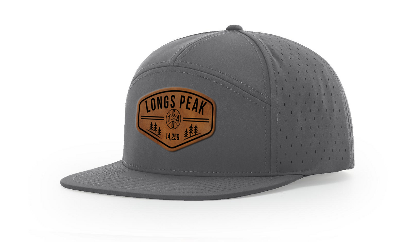 Longs Peak Summit Series Leather Patch Hat