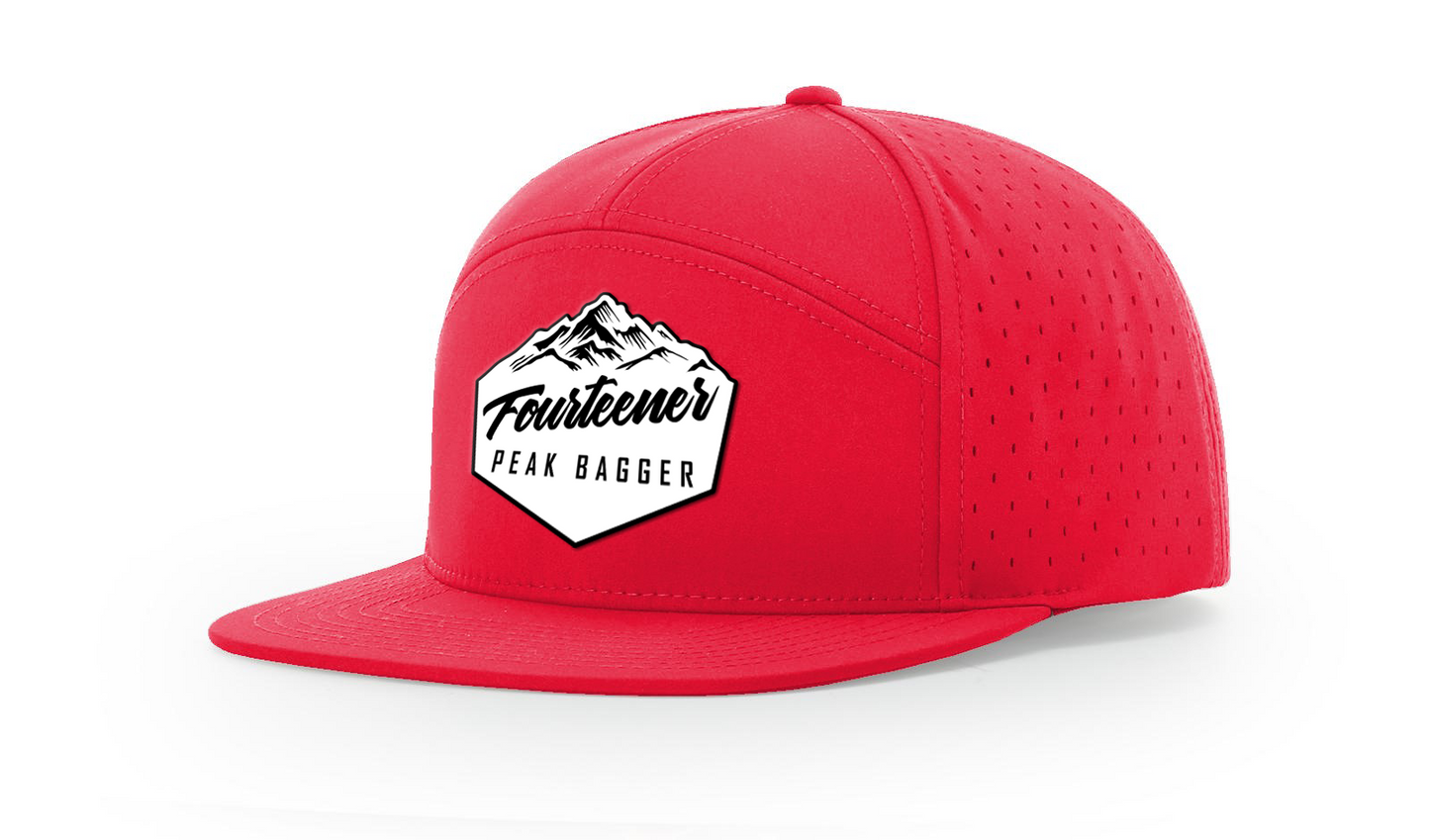 Fourteener "Peak Bagger" White Patch Hat - Colorado 14er Hiking Cap