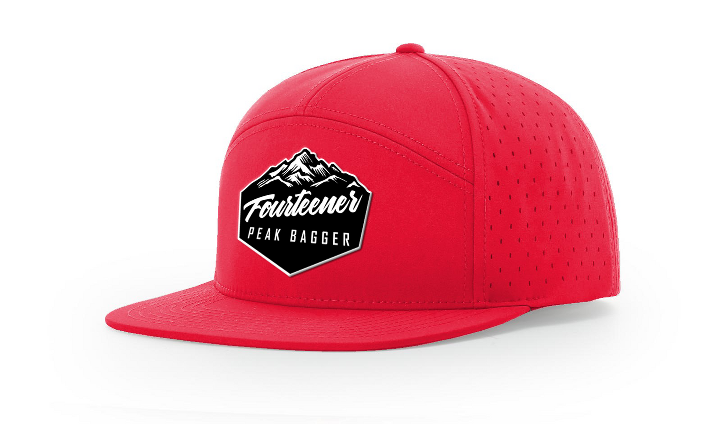 Fourteener "Peak Bagger" Black Patch Hat - Colorado 14er Hiking Cap