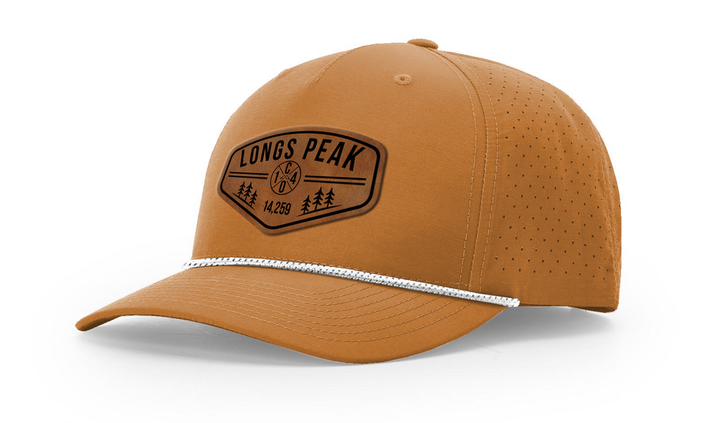 Longs Peak Summit Series Leather Patch Hat