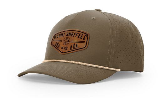 Mount Sneffels Summit Series Leather Patch Hat