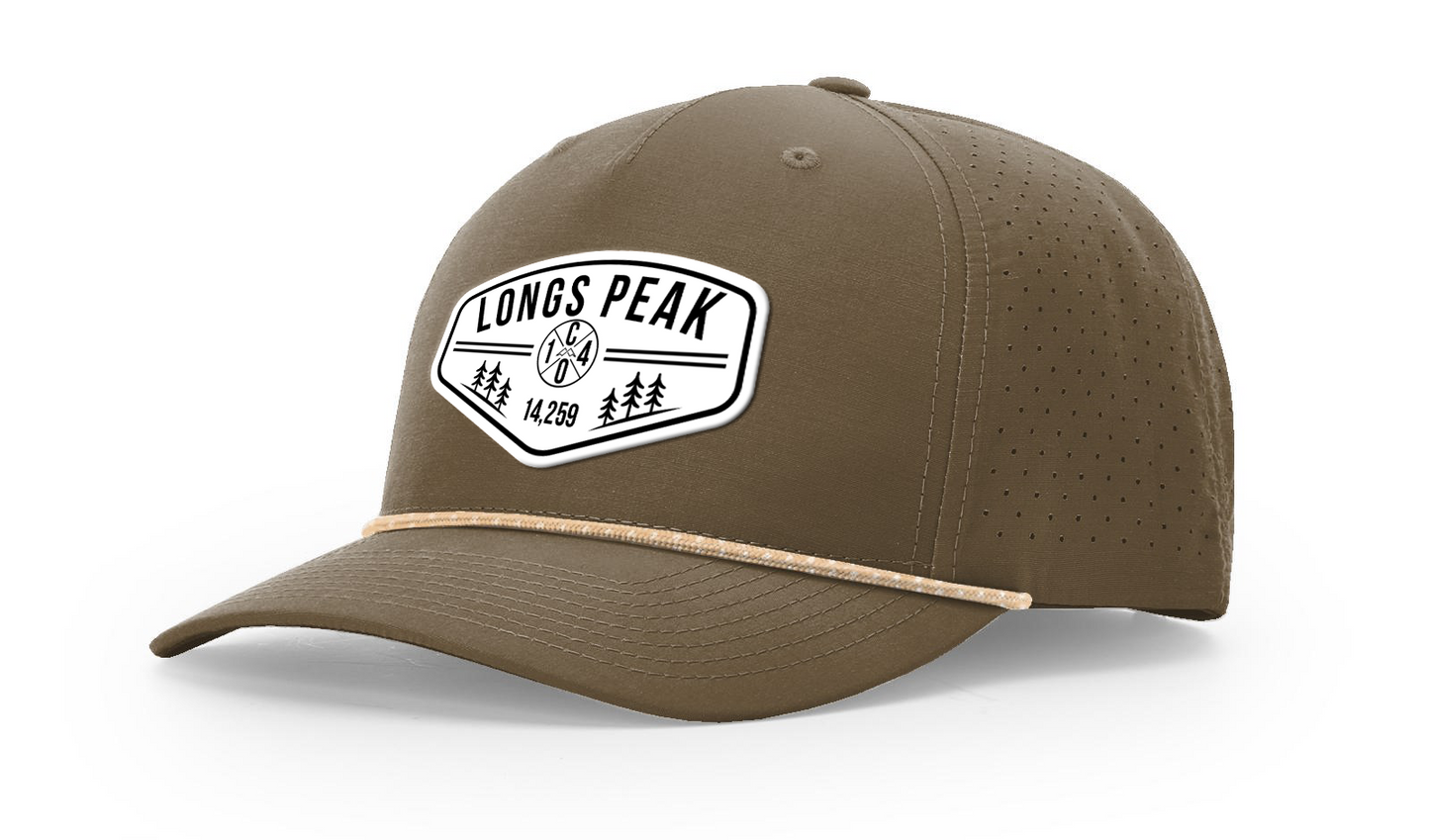 Longs Peak Summit Series White Patch Hat