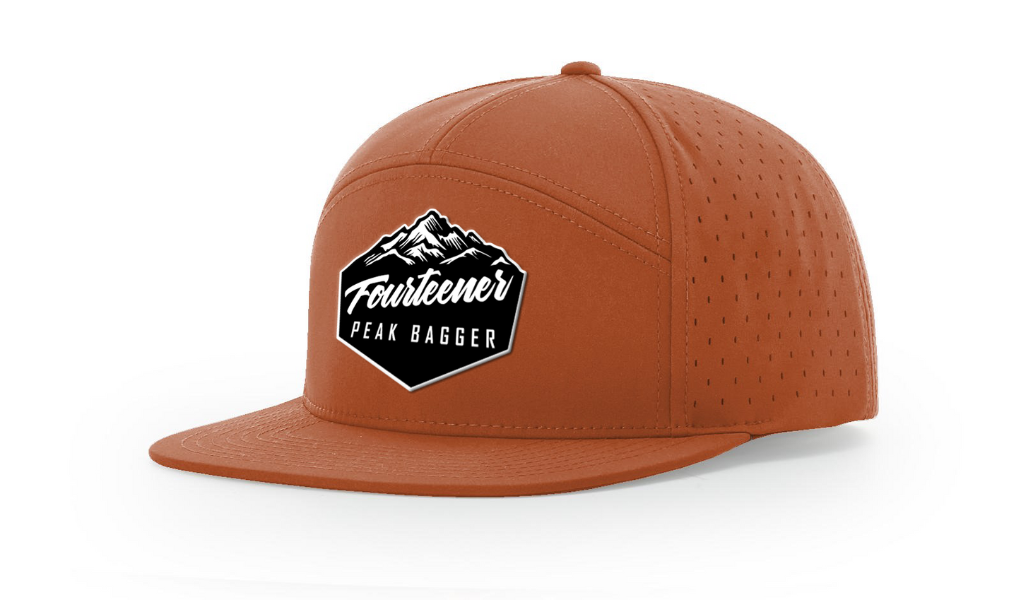 Fourteener "Peak Bagger" Black Patch Hat - Colorado 14er Hiking Cap
