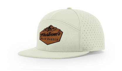 Fourteener "Peak Bagger" Leather Patch Hat - Colorado 14er Hiking Cap