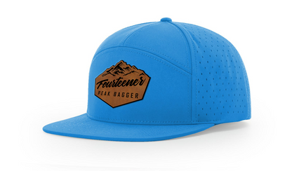 Fourteener "Peak Bagger" Leather Patch Hat - Colorado 14er Hiking Cap