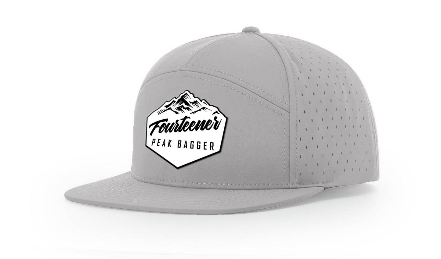 Fourteener "Peak Bagger" White Patch Hat - Colorado 14er Hiking Cap