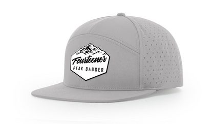 Fourteener "Peak Bagger" White Patch Hat - Colorado 14er Hiking Cap