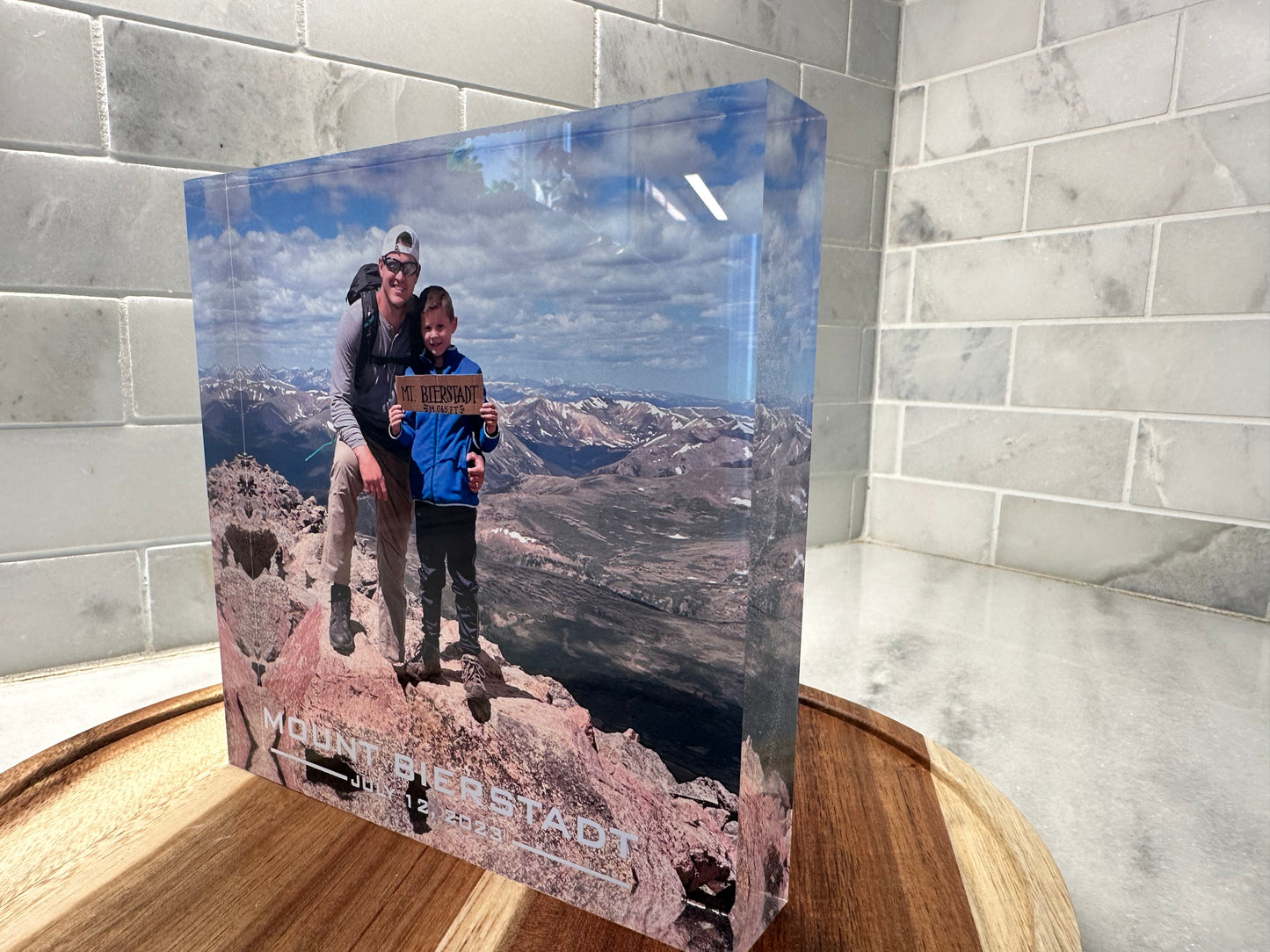 Custom 14er Summit Photo Block - 6"x6"
