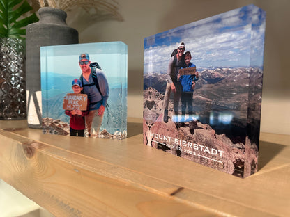 Custom 14er Summit Photo Block - 6"x6"