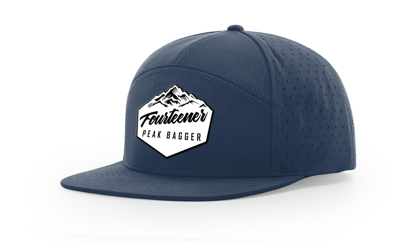 Fourteener "Peak Bagger" White Patch Hat - Colorado 14er Hiking Cap