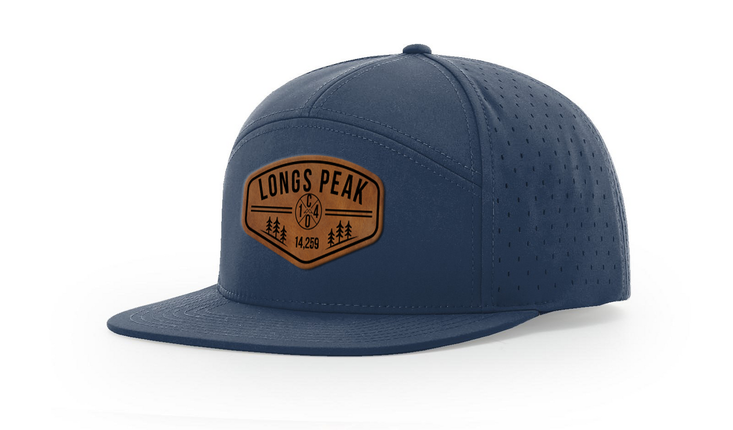 Longs Peak Summit Series Leather Patch Hat
