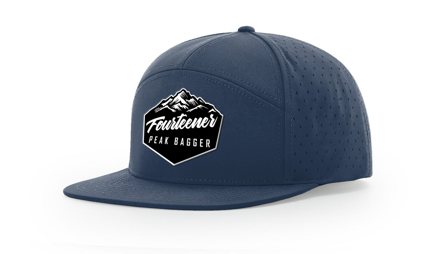 Fourteener "Peak Bagger" Black Patch Hat - Colorado 14er Hiking Cap