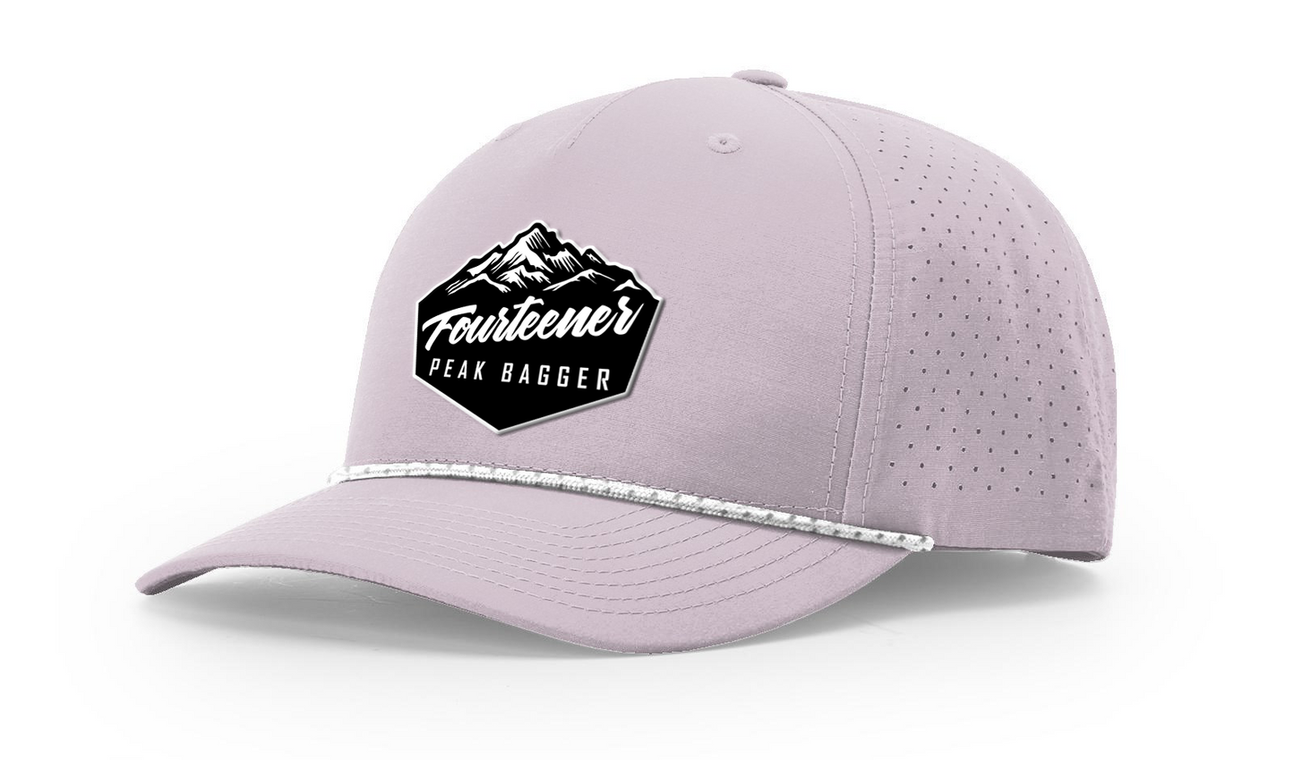 Fourteener "Peak Bagger" Black Patch Hat - Colorado 14er Hiking Cap
