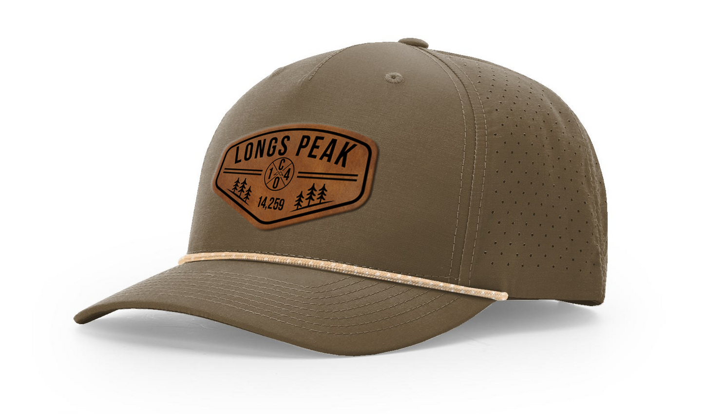 Longs Peak Summit Series Leather Patch Hat