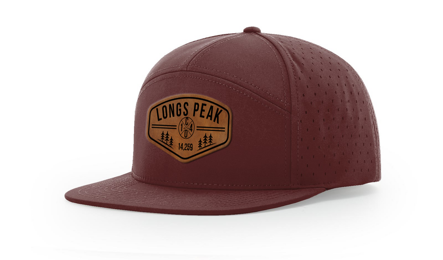 Longs Peak Summit Series Leather Patch Hat