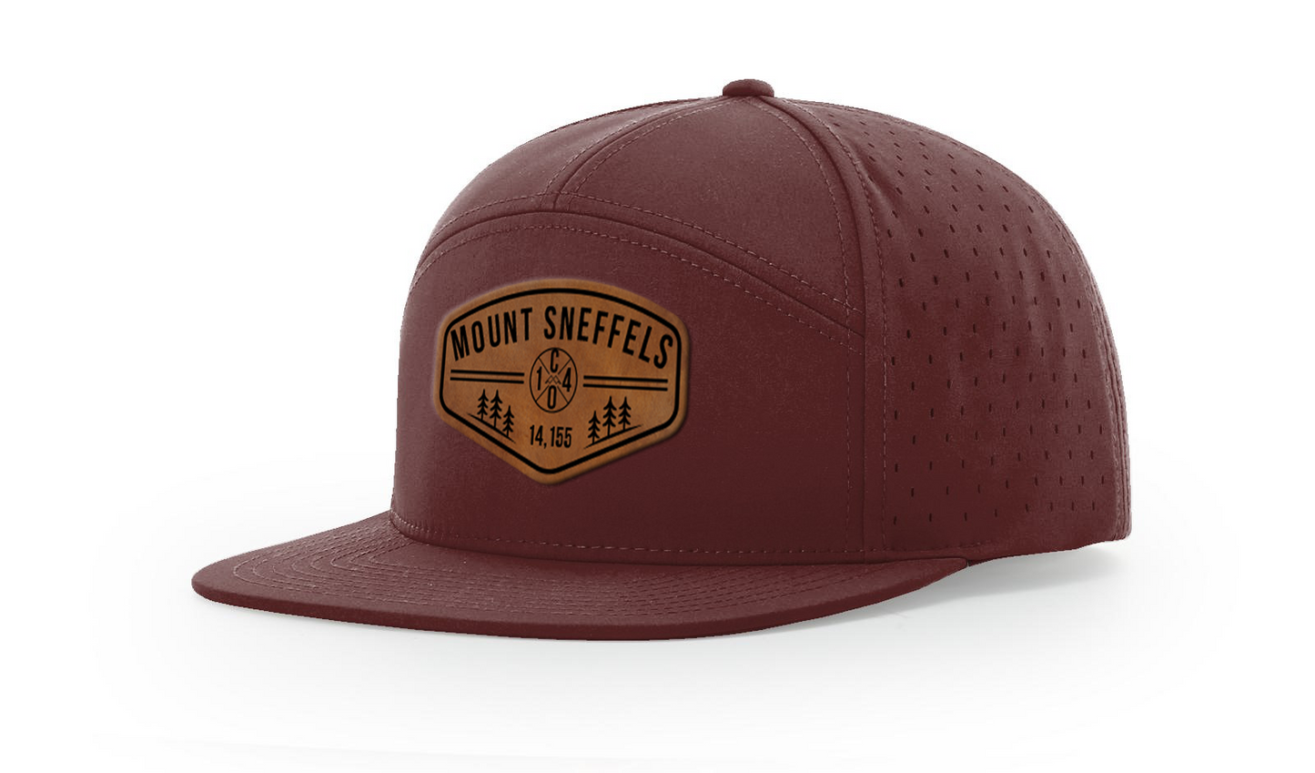 Mount Sneffels Summit Series Leather Patch Hat