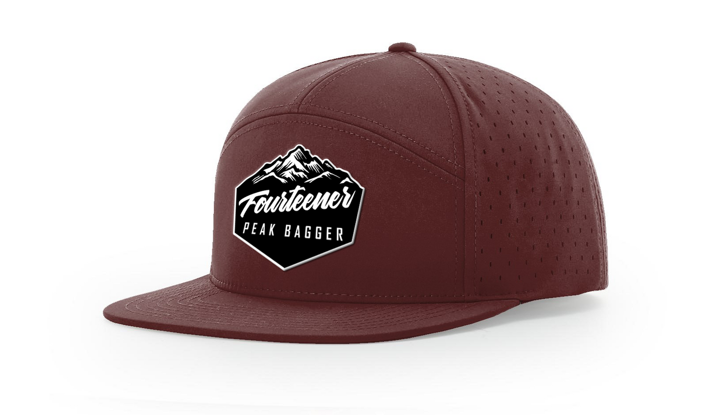 Fourteener "Peak Bagger" Black Patch Hat - Colorado 14er Hiking Cap