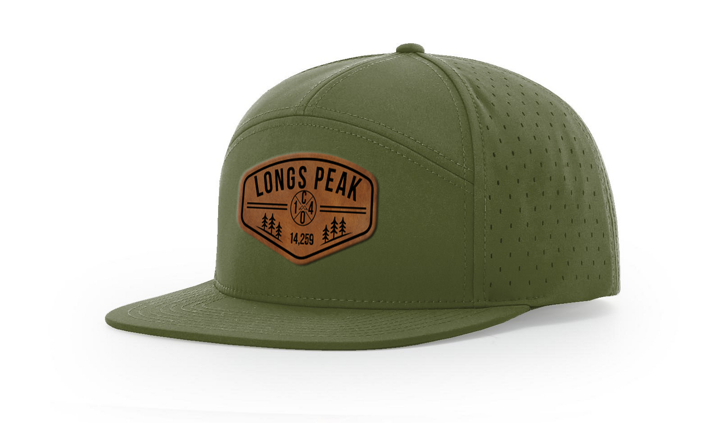 Longs Peak Summit Series Leather Patch Hat