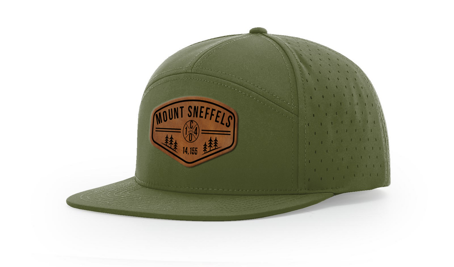 Mount Sneffels Summit Series Leather Patch Hat