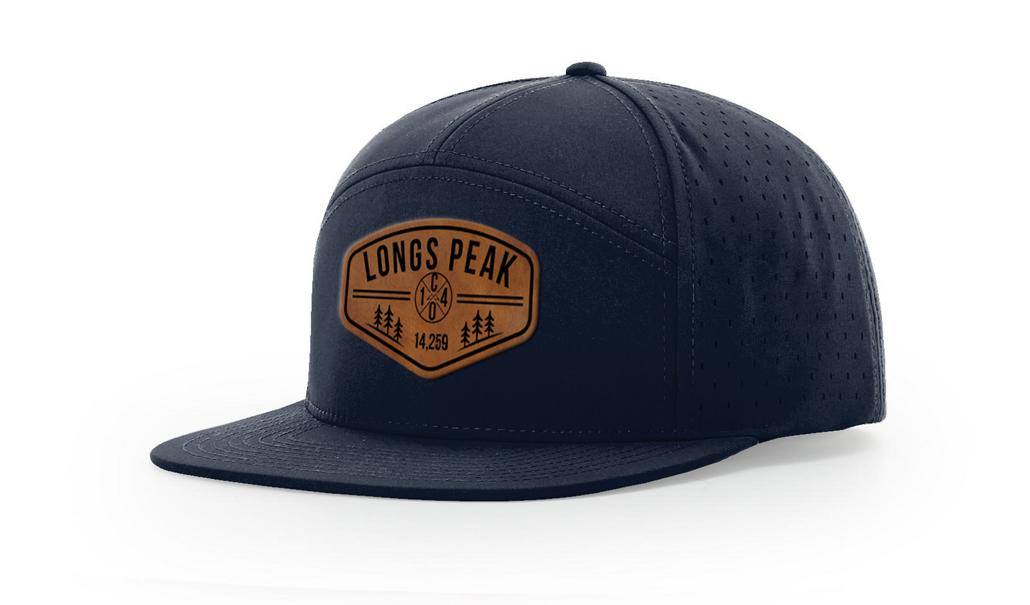 Longs Peak Summit Series Leather Patch Hat