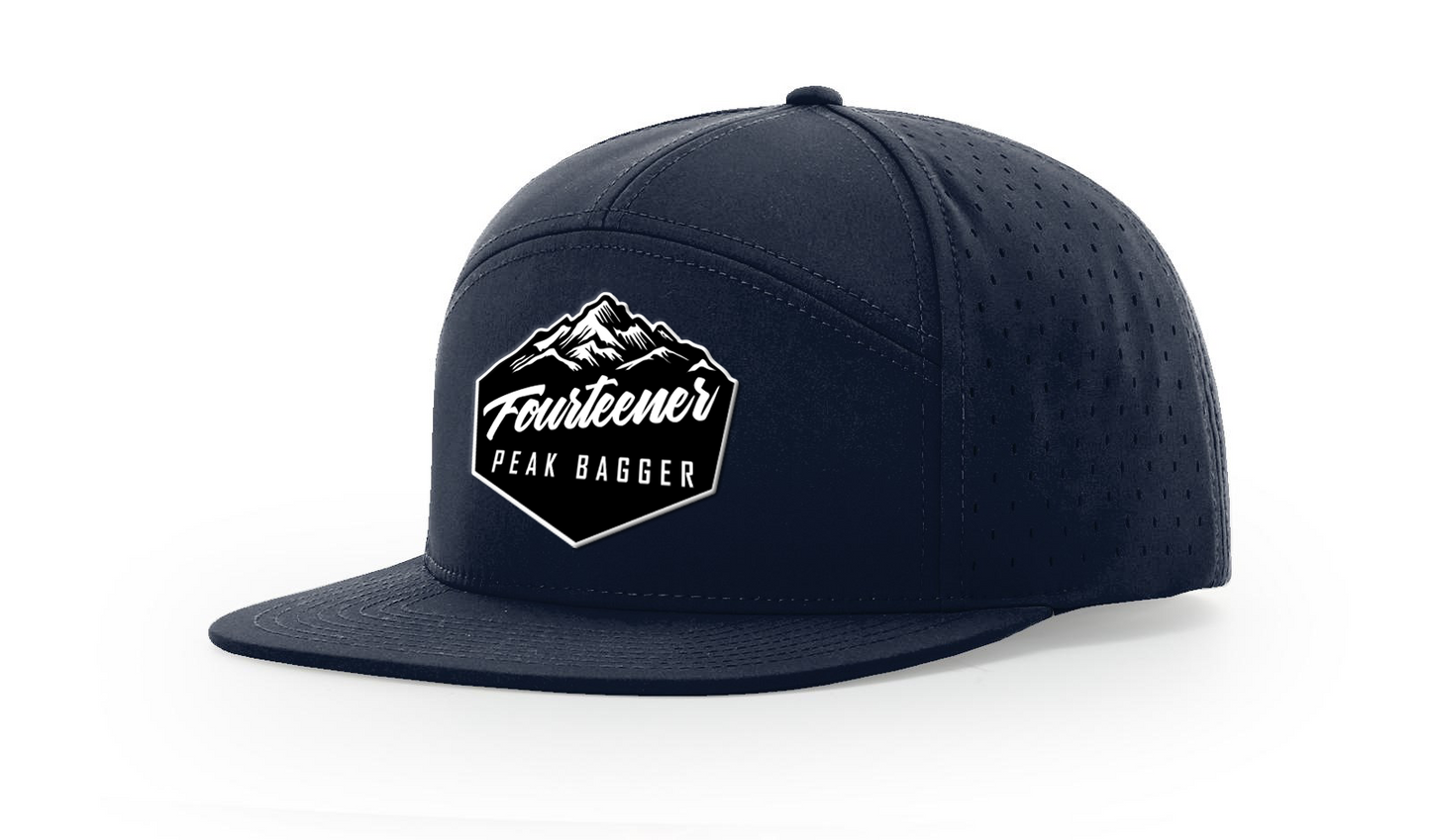 Fourteener "Peak Bagger" Black Patch Hat - Colorado 14er Hiking Cap