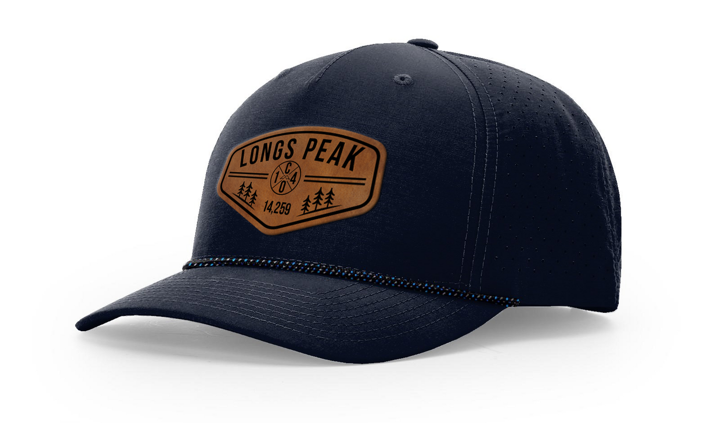 Longs Peak Summit Series Leather Patch Hat
