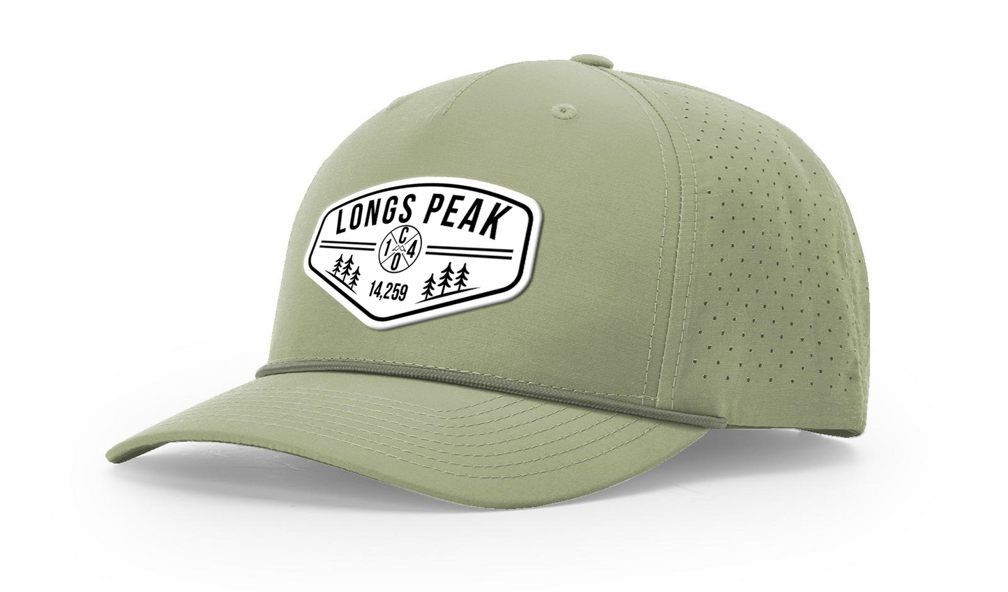 Longs Peak Summit Series White Patch Hat