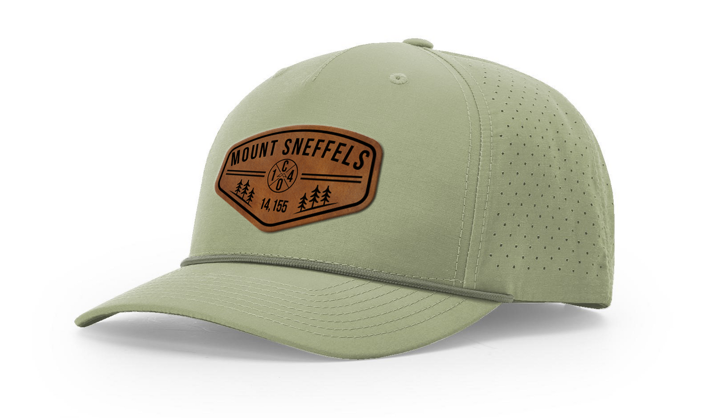 Mount Sneffels Summit Series Leather Patch Hat
