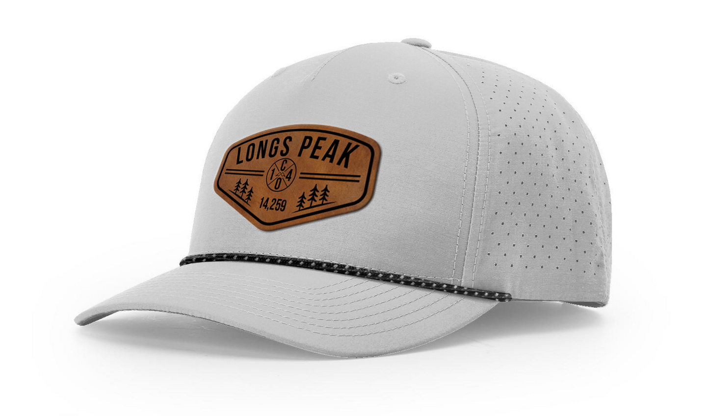Longs Peak Summit Series Leather Patch Hat