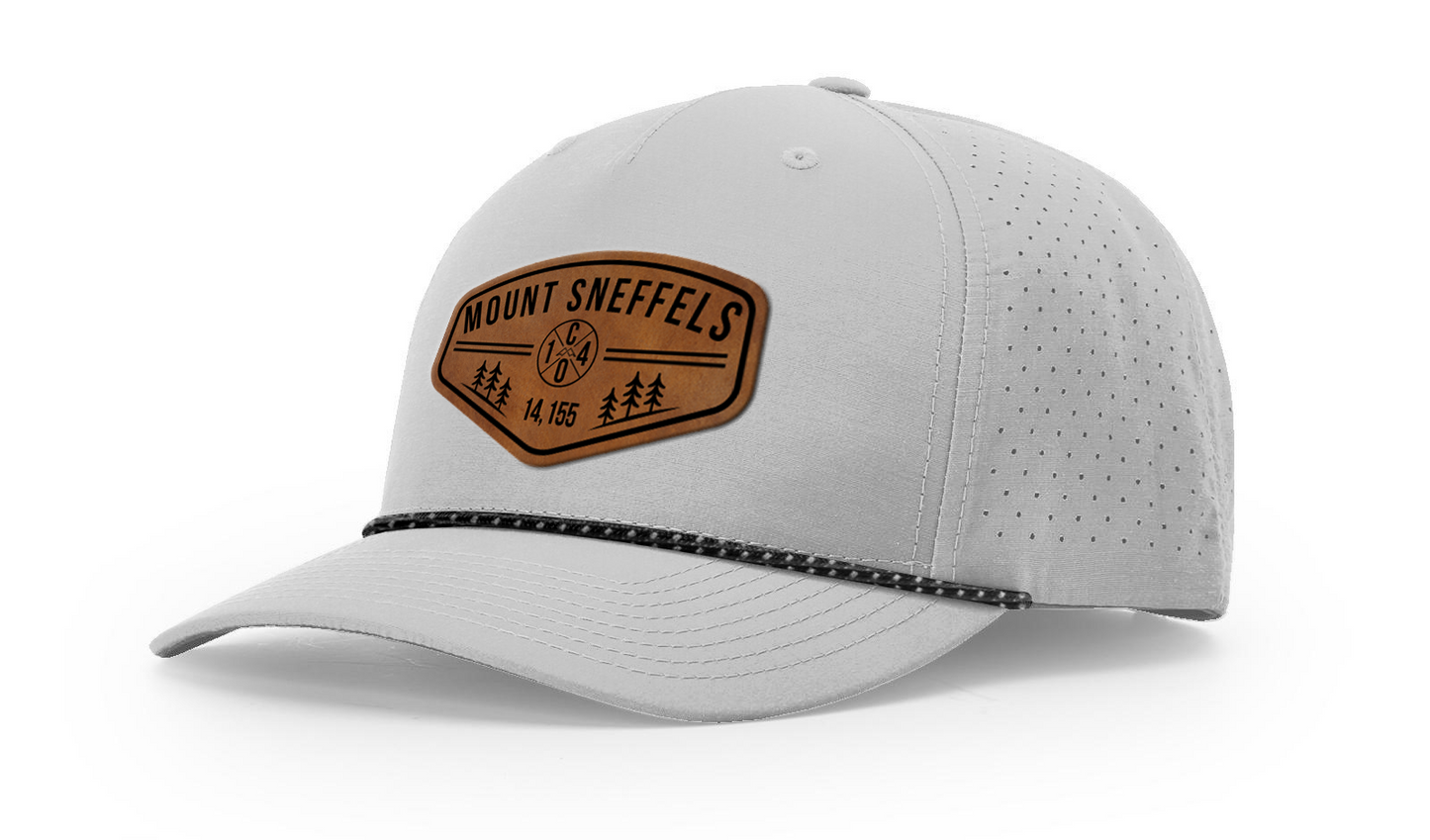 Mount Sneffels Summit Series Leather Patch Hat