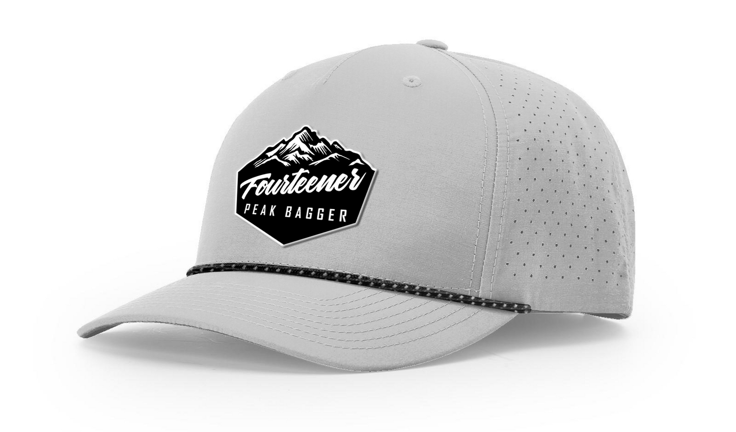 Fourteener "Peak Bagger" Black Patch Hat - Colorado 14er Hiking Cap