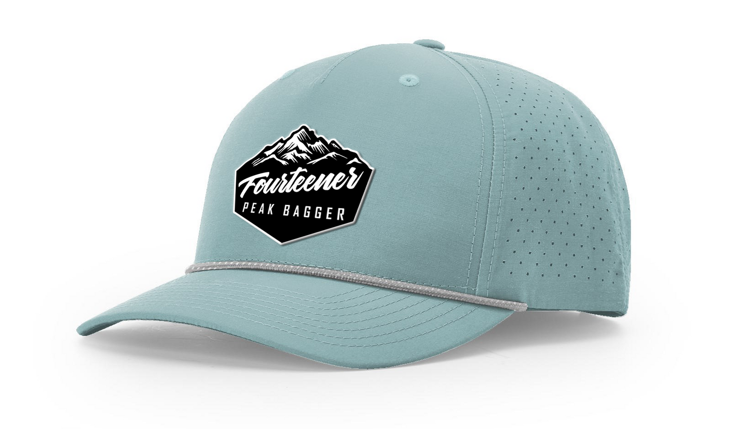 Fourteener "Peak Bagger" Black Patch Hat - Colorado 14er Hiking Cap