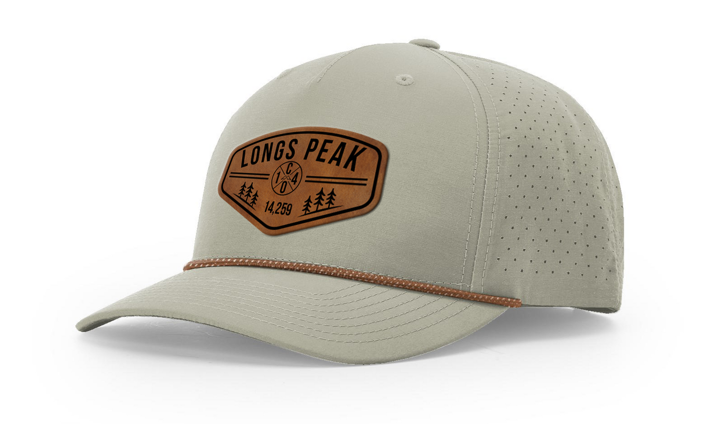Longs Peak Summit Series Leather Patch Hat