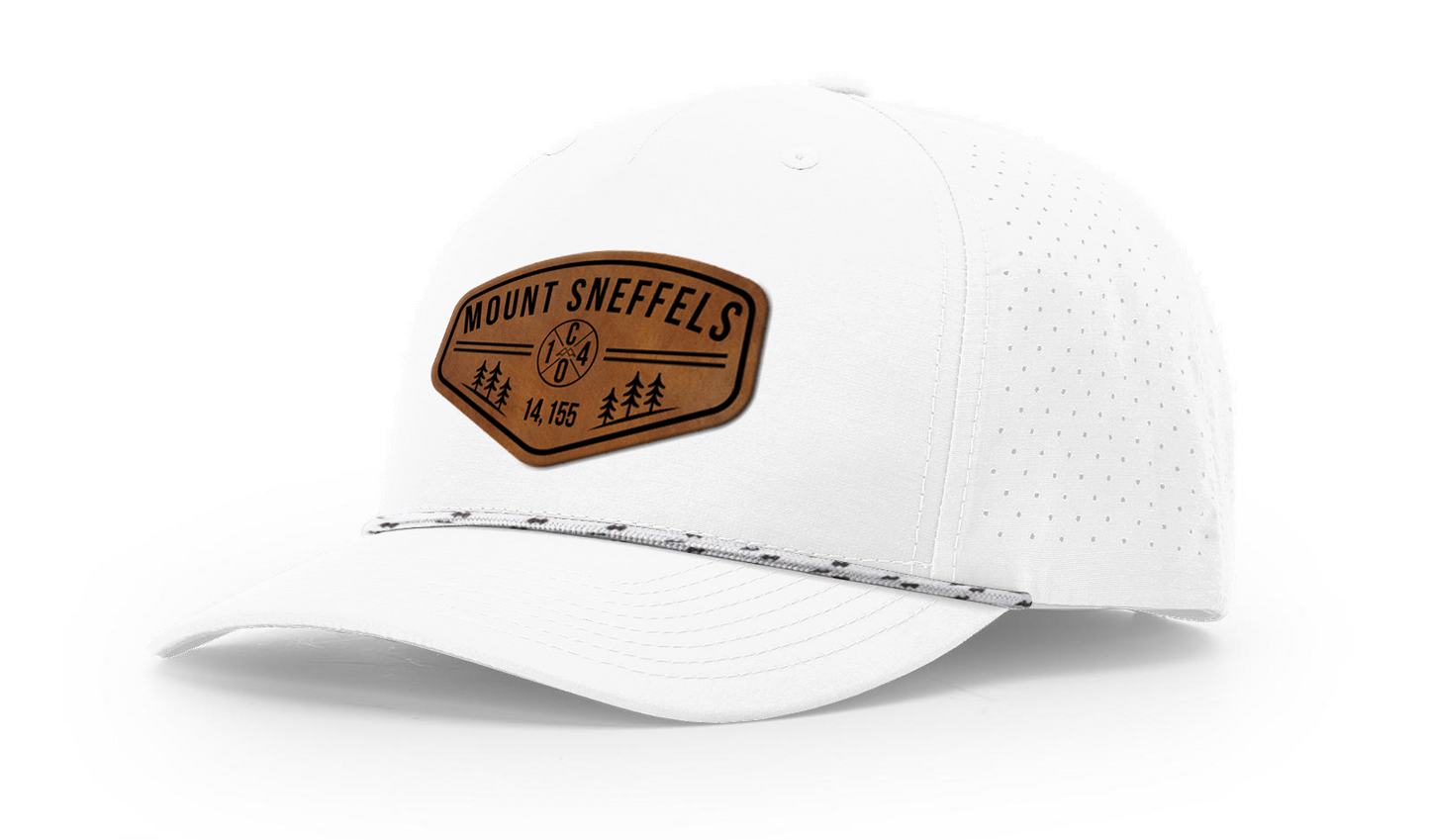 Mount Sneffels Summit Series Leather Patch Hat